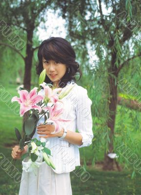 Aisan Young Woman