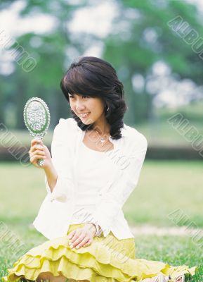 Aisan Young Woman