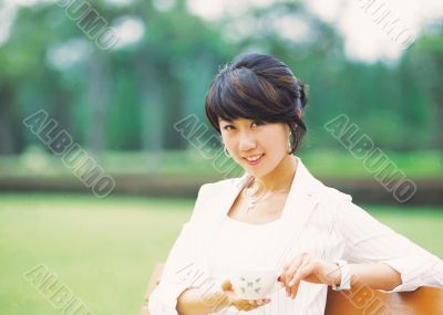 Aisan Young Woman