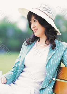 Aisan Young Woman