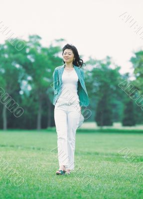 Aisan Young Woman