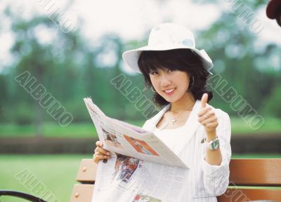 Aisan Young Woman