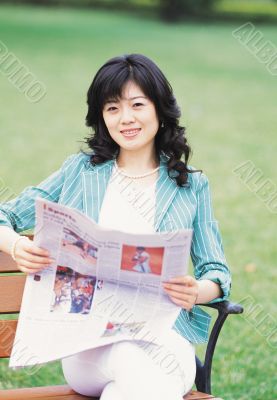 Aisan Young Woman