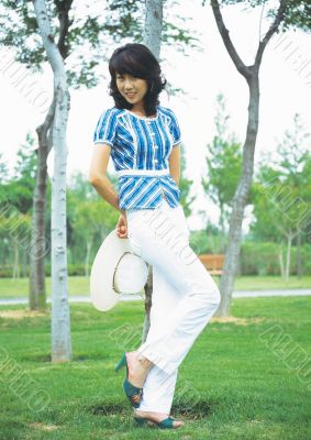Aisan Young Woman