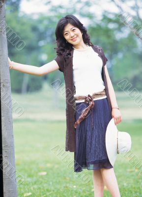 Aisan Young Woman