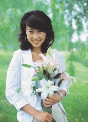 Aisan Young Woman