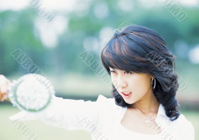Aisan Young Woman