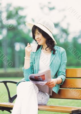 Aisan Young Woman