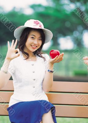 Aisan Young Woman