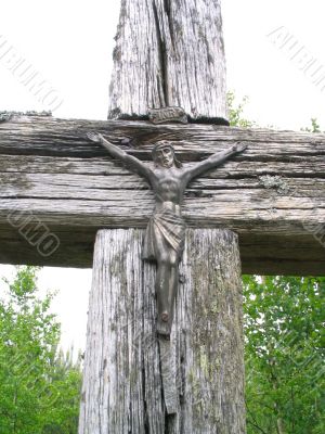 old wooden cross