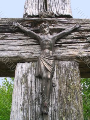 old wooden cross