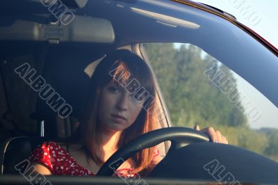 Girl in car 2