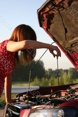Girl with car 2