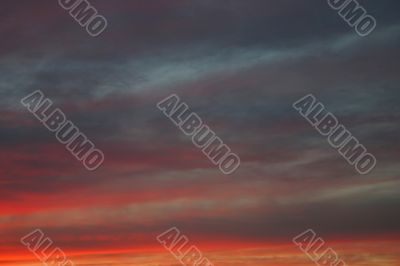 sky in sunset