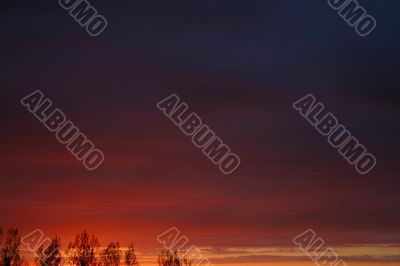 sky in sunset