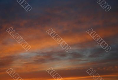 sky in sunset