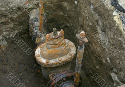 old rusty pipe