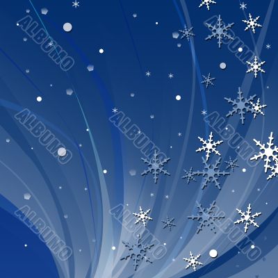 Abstract snowflake background