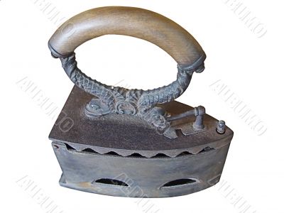 antique coal iron