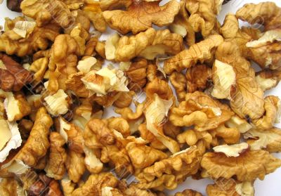 shelled walnuts