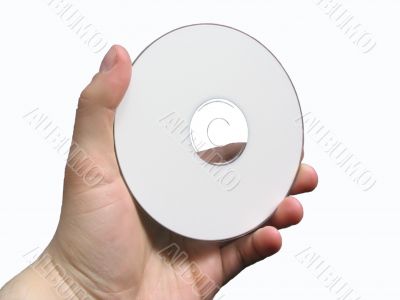 hand and cd