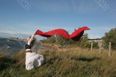 windy  young lady