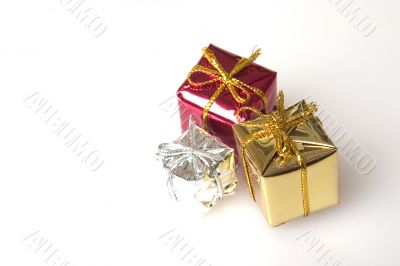 boxes with the gifts
