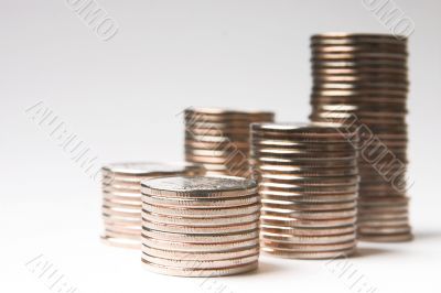 metallic coins