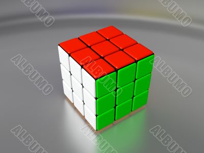 varicoloured cube