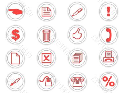 set of round icons