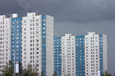 skyscrapers of city