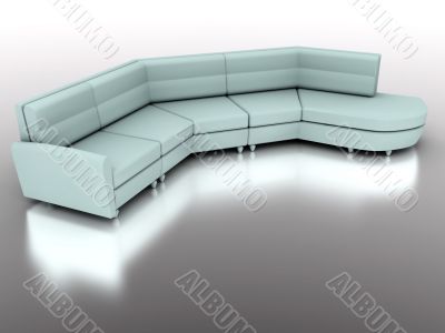 light green modern sofa