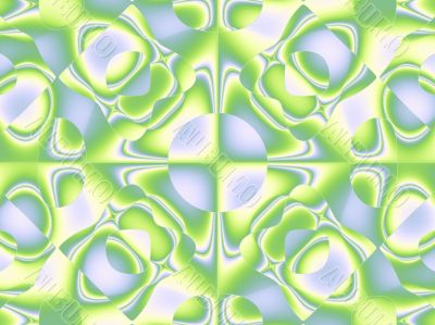 grey and green quartet flag design