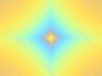 blue and yellow diamon kite shape