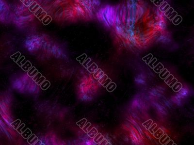 purple flowing nebula