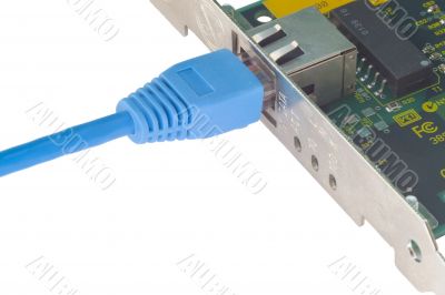 Lan adapter with patchcord