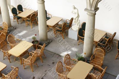 street cafe in italian style