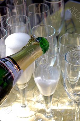 bottle of champaign