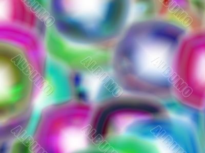 gently coloured transcluscent shapes