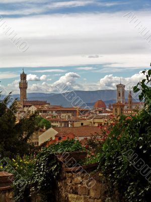 view on florence city. italy