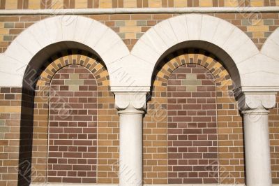 The arches of the castle