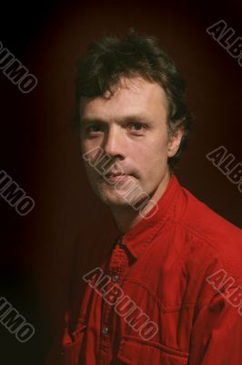men in red