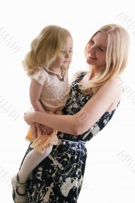 happy mother