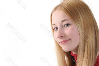 happy pretty young girl