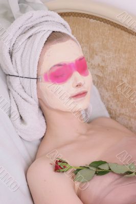 pretty young lady in SPA