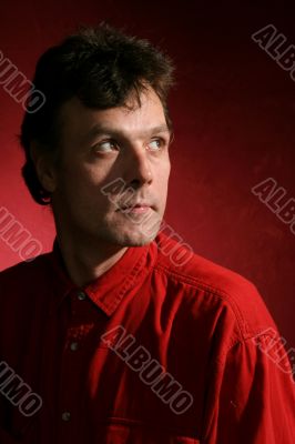 men in red