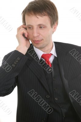 businessman with cell phone