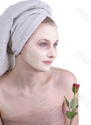 pretty young lady in SPA