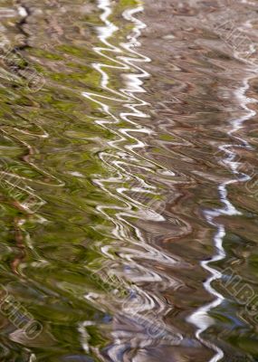 water with reflections