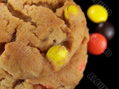 Close Up of Candy Cookies